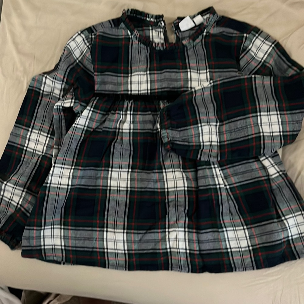 Gap Girls Black and Green Blouse